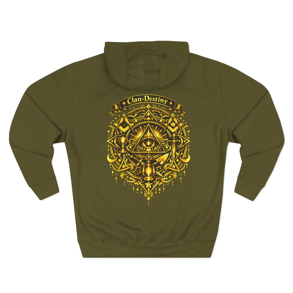 Hoodie - Golden Esoteric Crest Graphic Hoodie (Clan-Destiny)