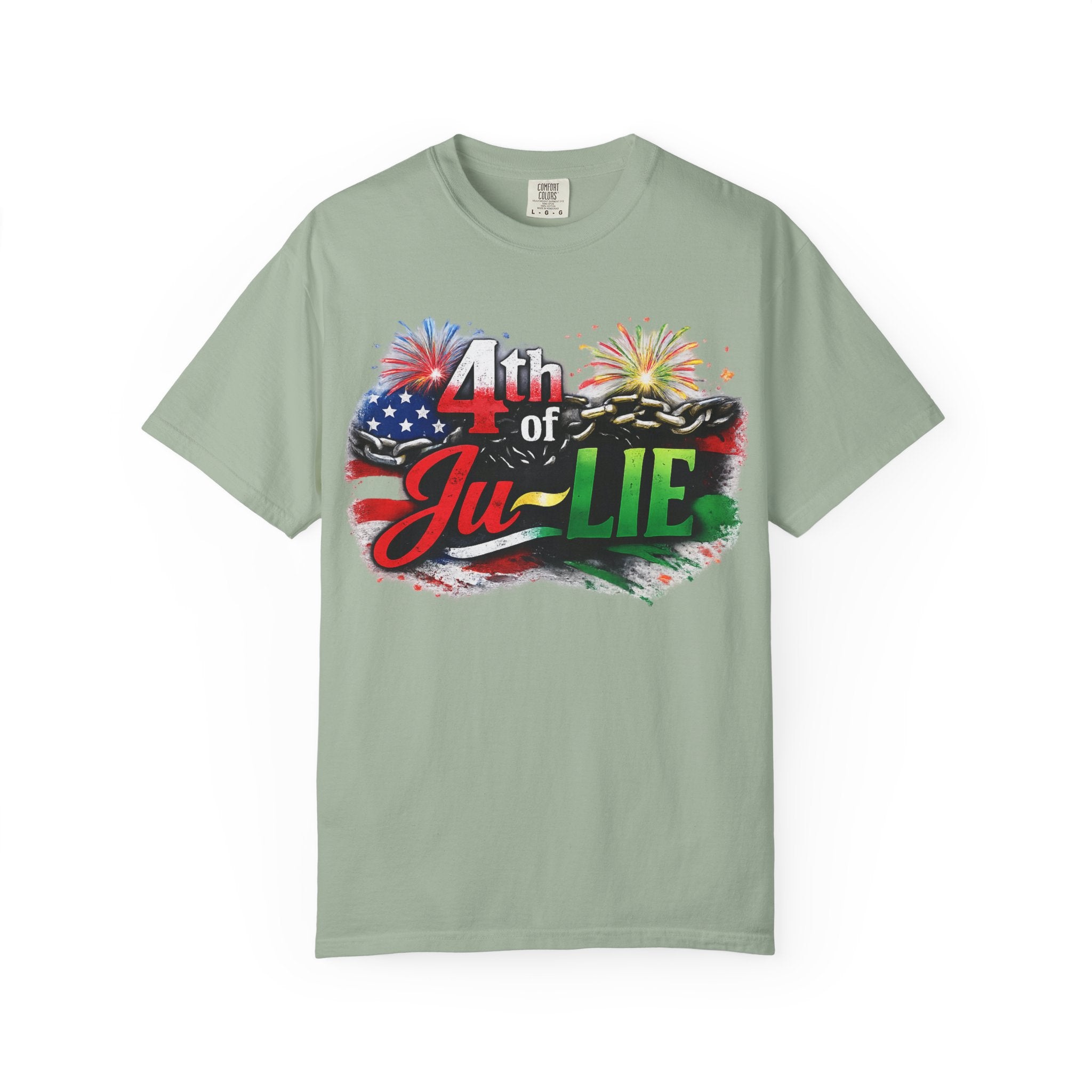4th of Ju-LIE Graphic T-Shirt – Patriotic Fireworks Independence Day Tee