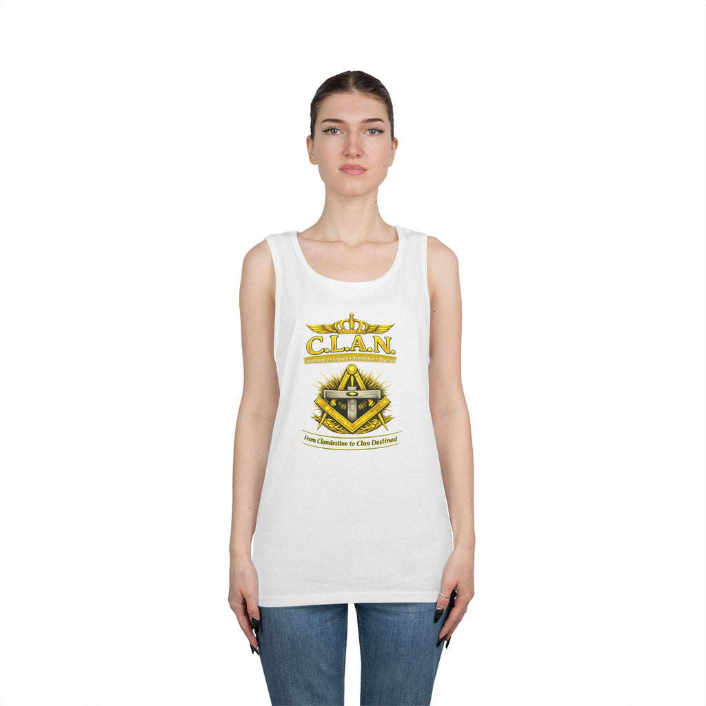 Clan Destiny Phoenix Tank Top — 'CLAN' Emblem Gaming Crest