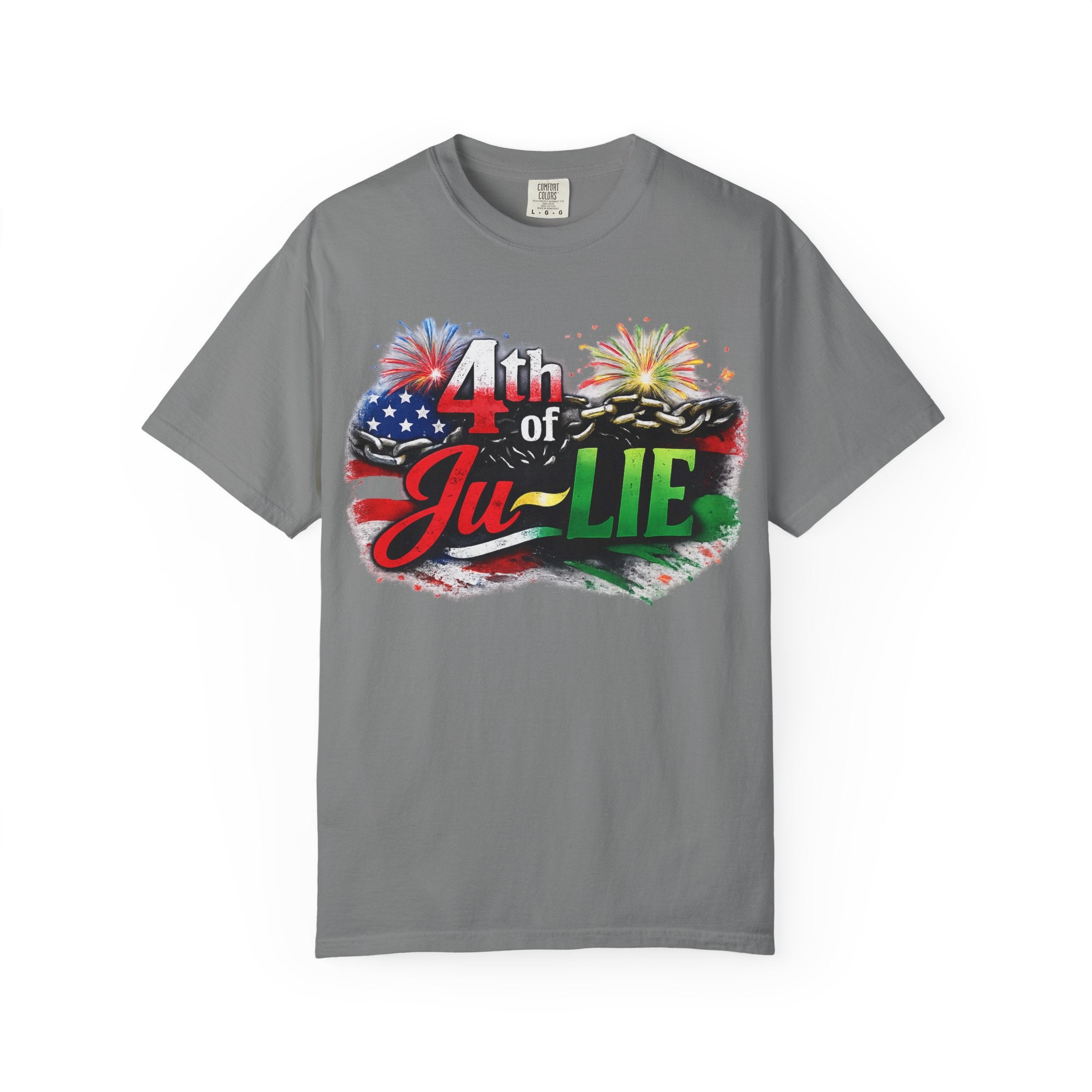 4th of Ju-LIE Graphic T-Shirt – Patriotic Fireworks Independence Day Tee