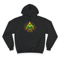 Champion Hoodie — 'Clan-Destined' Gold & Green Mystic Triangle Hooded Sweatshirt