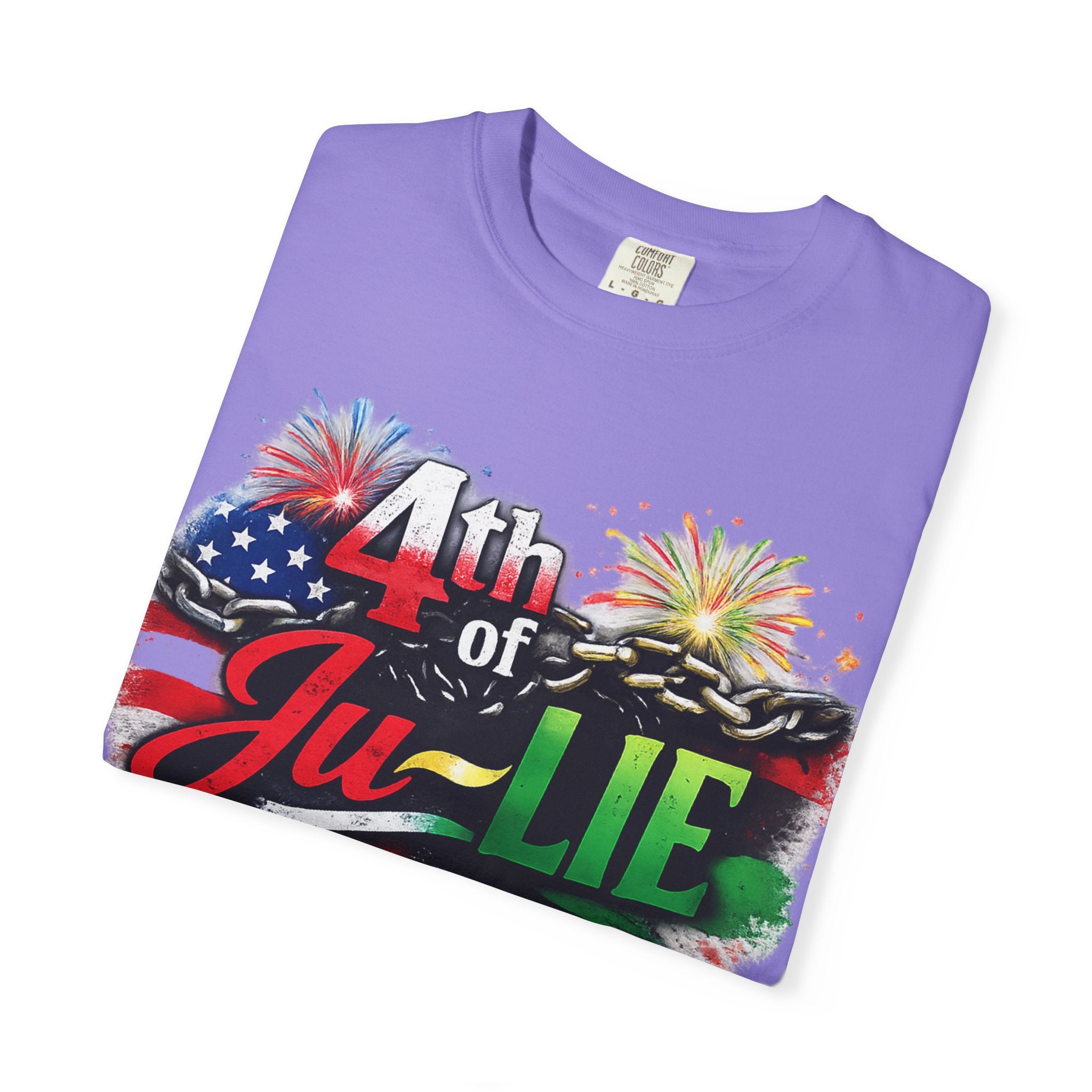 4th of Ju-LIE Graphic T-Shirt – Patriotic Fireworks Independence Day Tee