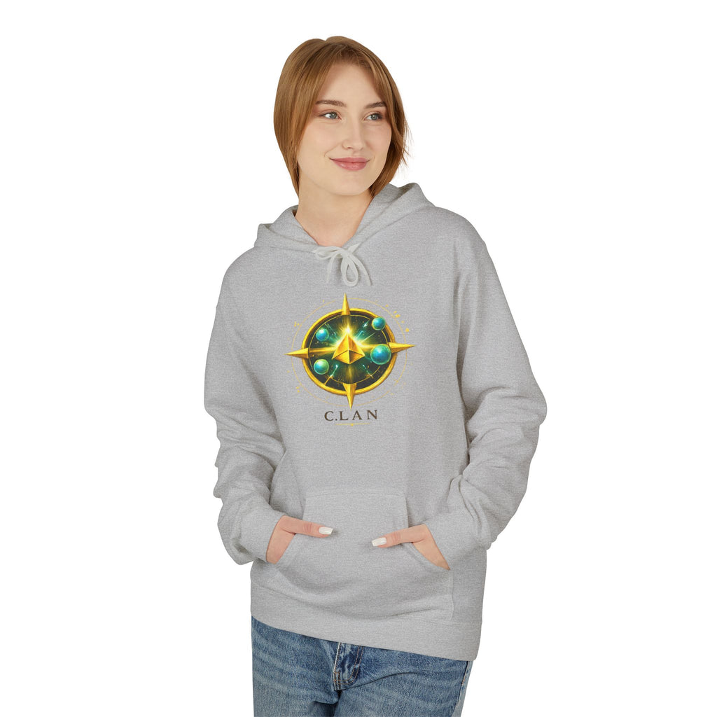 Clan Emblem Hoodie — Gold & Emerald Symbol Pullover
