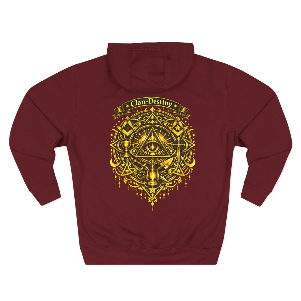 Hoodie - Golden Esoteric Crest Graphic Hoodie (Clan-Destiny)