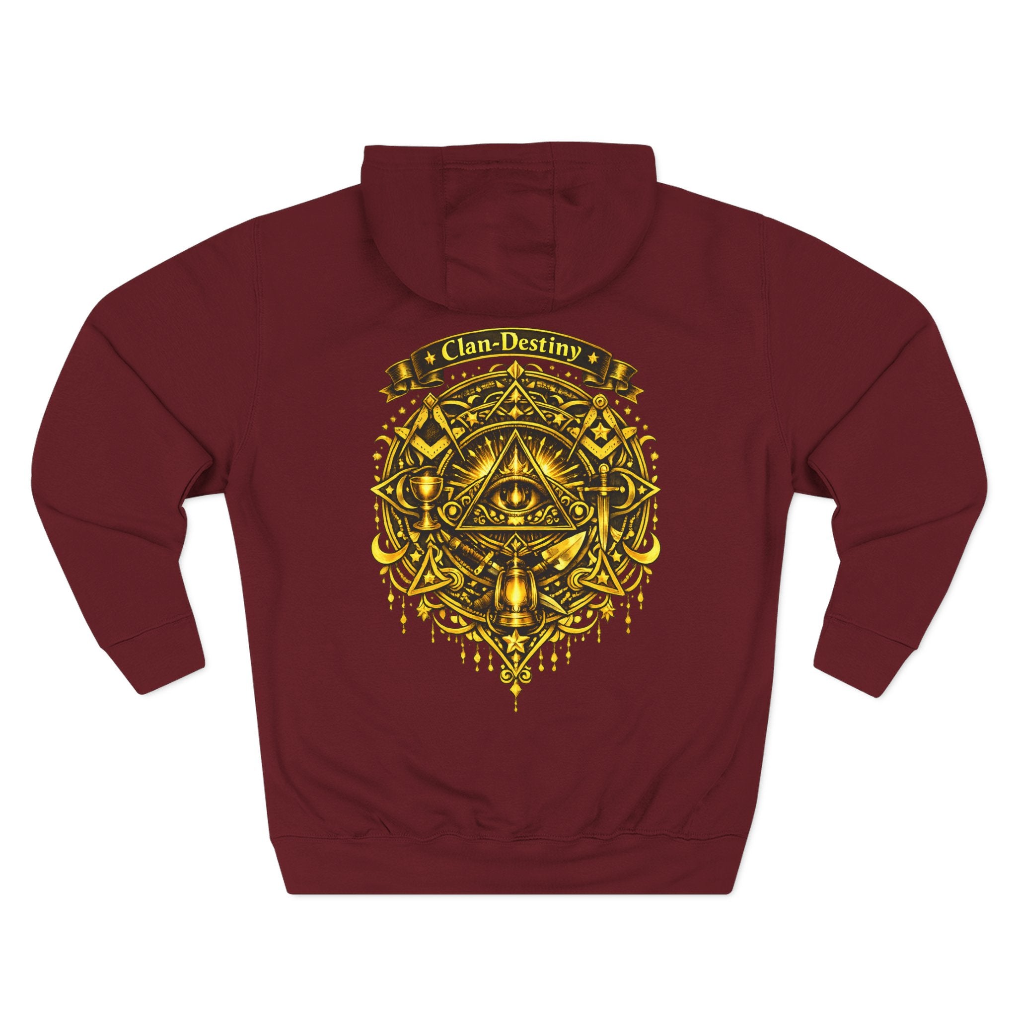 Hoodie - Golden Esoteric Crest Graphic Hoodie (Clan-Destiny)