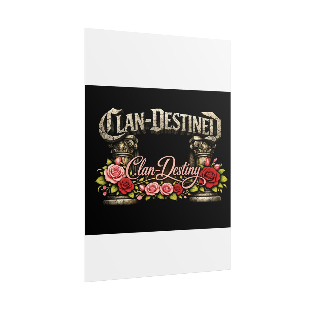 Clan-Destined Floral Poster — Rolled Decorative Wall Art