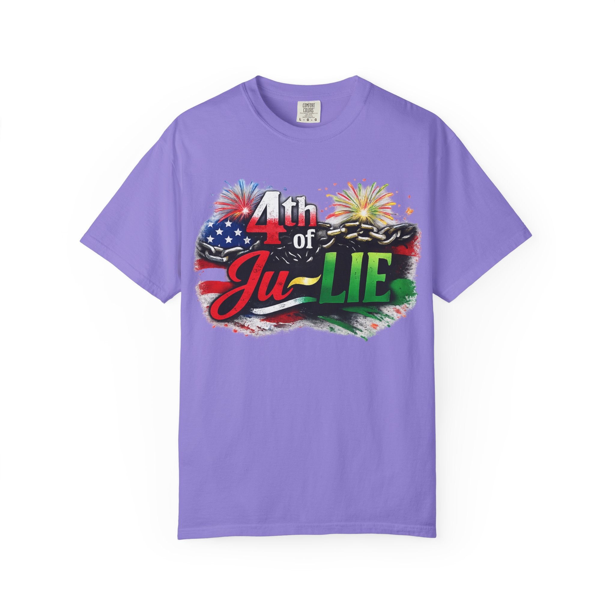 4th of Ju-LIE Graphic T-Shirt – Patriotic Fireworks Independence Day Tee